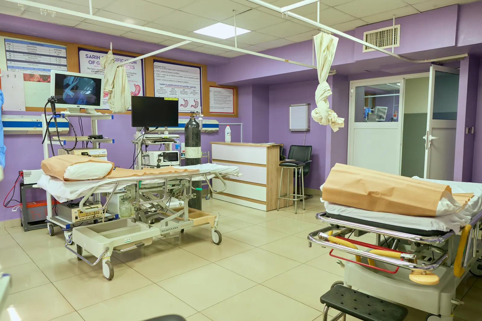 Inside the Zendale Endoscopy procedure room at LASUTH