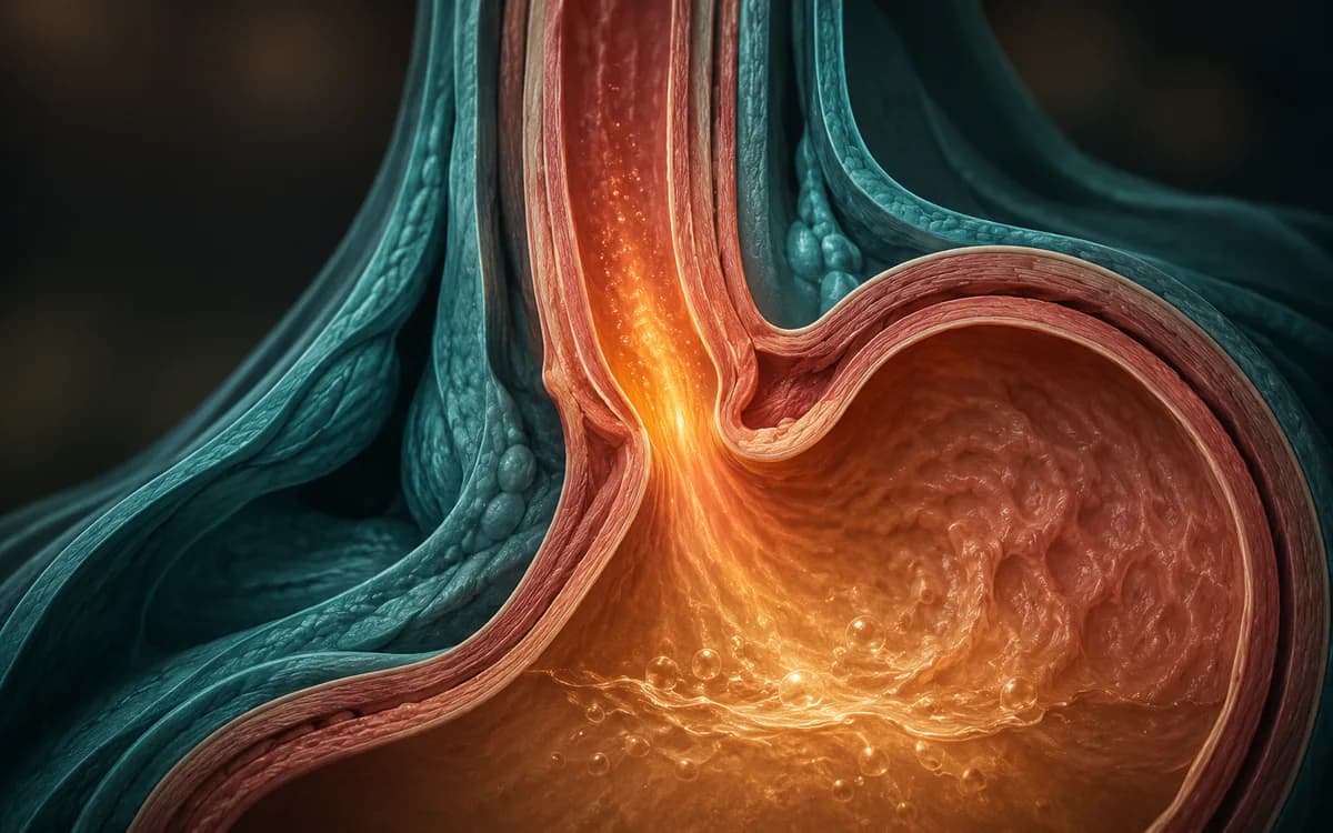 Illustration accompanying Acid reflux and GERD